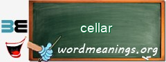 WordMeaning blackboard for cellar
